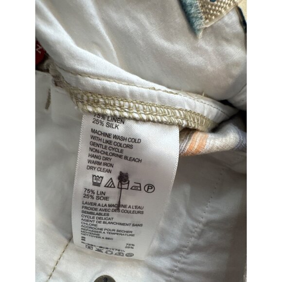 Tommy Bahama Mens Plaid Linen & Silk Blend Shorts Size 34 Checkered - Picture 5 of 5